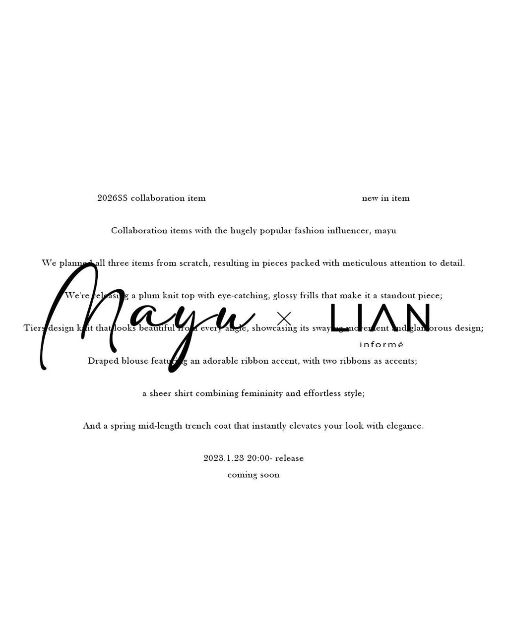 (Mayu × LIAN) collaboration Mayu×LIAN