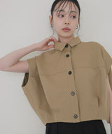 フレンチスリーブボックスシャツ