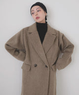 シャギーダブルロングコート