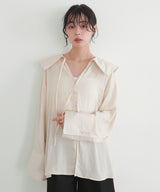 ビッグカラーシアースキッパーブラウス