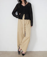 ウエストギャザーチノパンツ