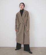 シャギーダブルロングコート