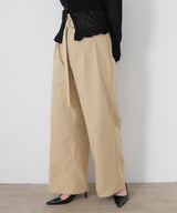 ウエストギャザーチノパンツ