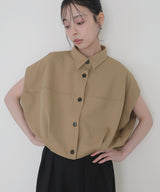 フレンチスリーブボックスシャツ