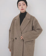 シャギーダブルロングコート