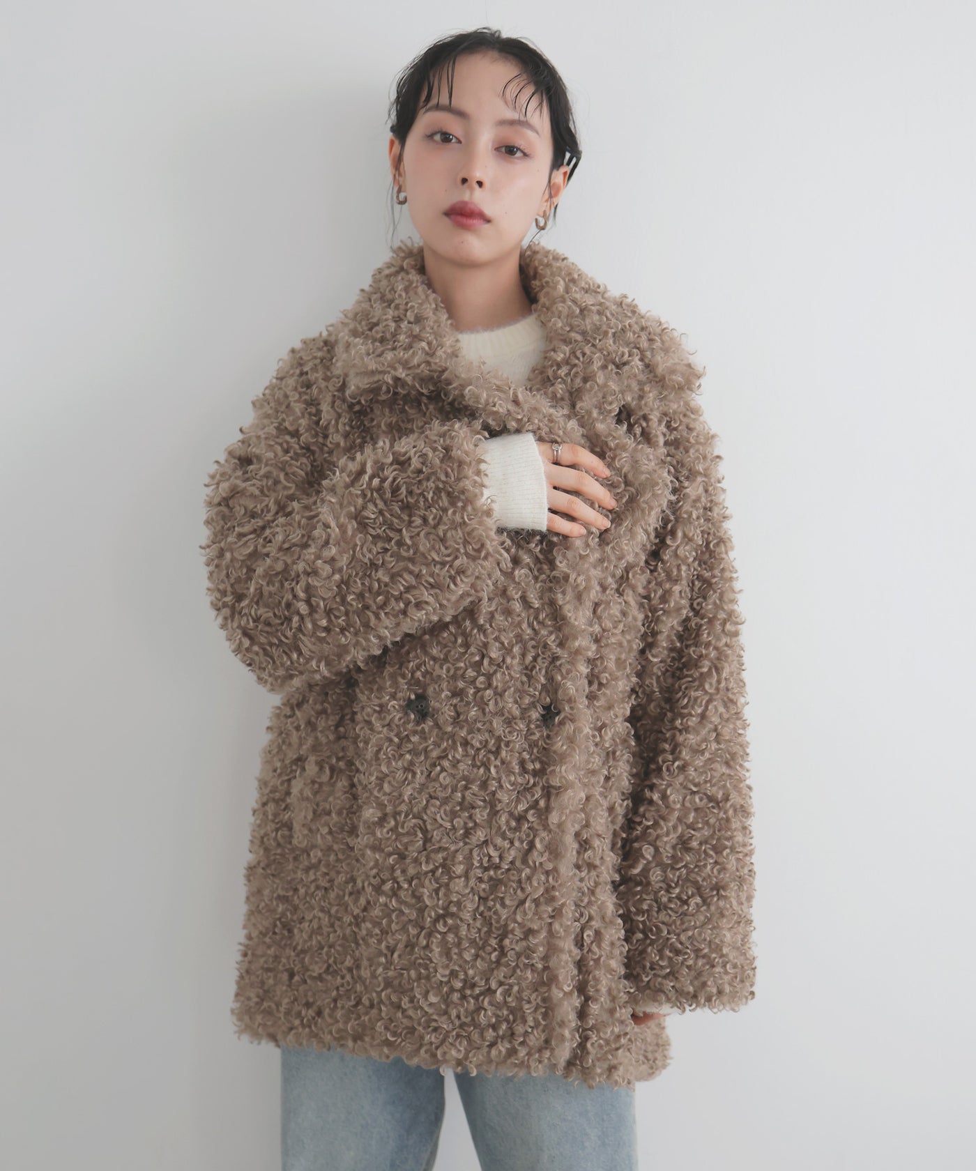 プードルファーテーラードコート – LIAN