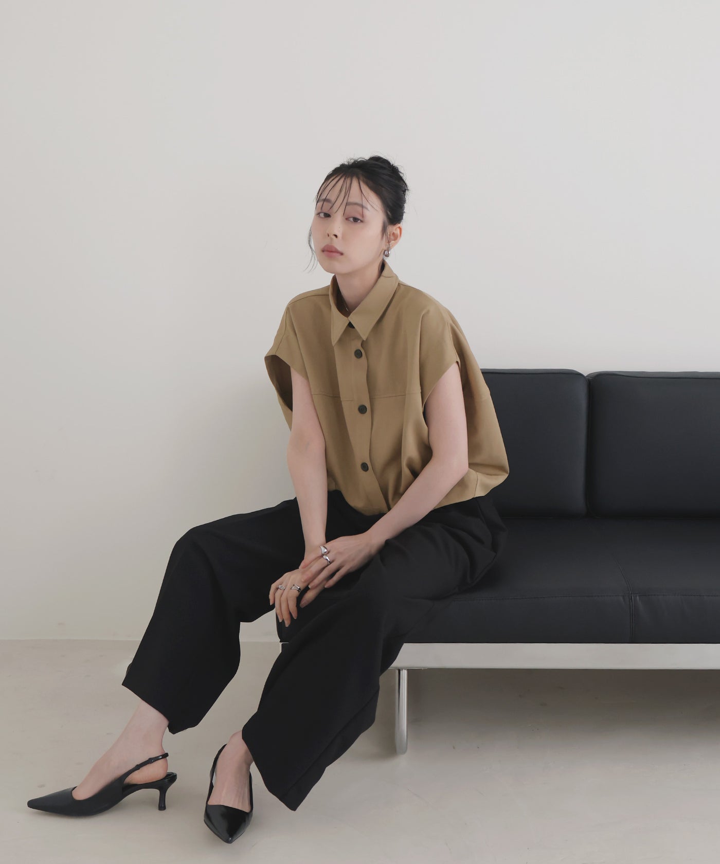 一部予約商品【セットアップ対応】フレンチスリーブボックスシャツ – LIAN