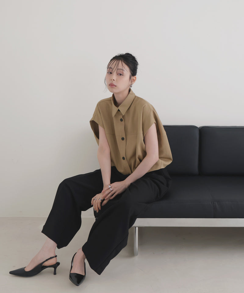 一部予約商品【セットアップ対応】フレンチスリーブボックスシャツ – LIAN