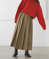 プリーツスリットスカート