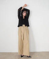 ウエストギャザーチノパンツ