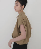 フレンチスリーブボックスシャツ