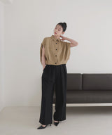 フレンチスリーブボックスシャツ