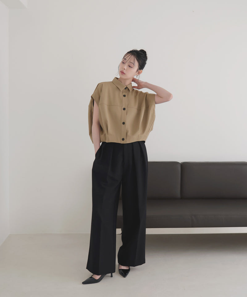 一部予約商品【セットアップ対応】フレンチスリーブボックスシャツ – LIAN