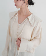 ビッグカラーシアースキッパーブラウス