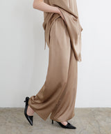 サテンイージーパンツ