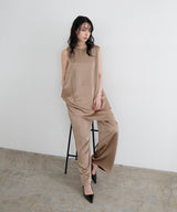 サテンアシメブラウス