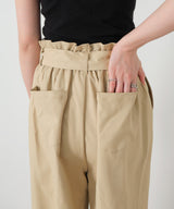 ウエストギャザーチノパンツ