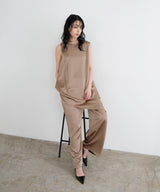 サテンイージーパンツ