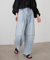 コクーンデニムパンツ