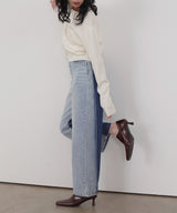 ストレートバイカラーデニムパンツ