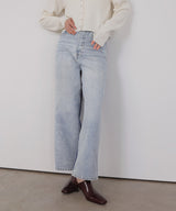 ストレートバイカラーデニムパンツ