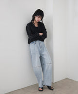 コクーンデニムパンツ