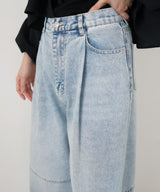 コクーンデニムパンツ