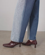 ストレートバイカラーデニムパンツ