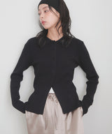 【一部予約商品】クルミボタンリブポロニット