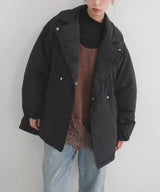 タフタテーラードダウンジャケット