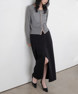 アシンメトリーラップチノスカート