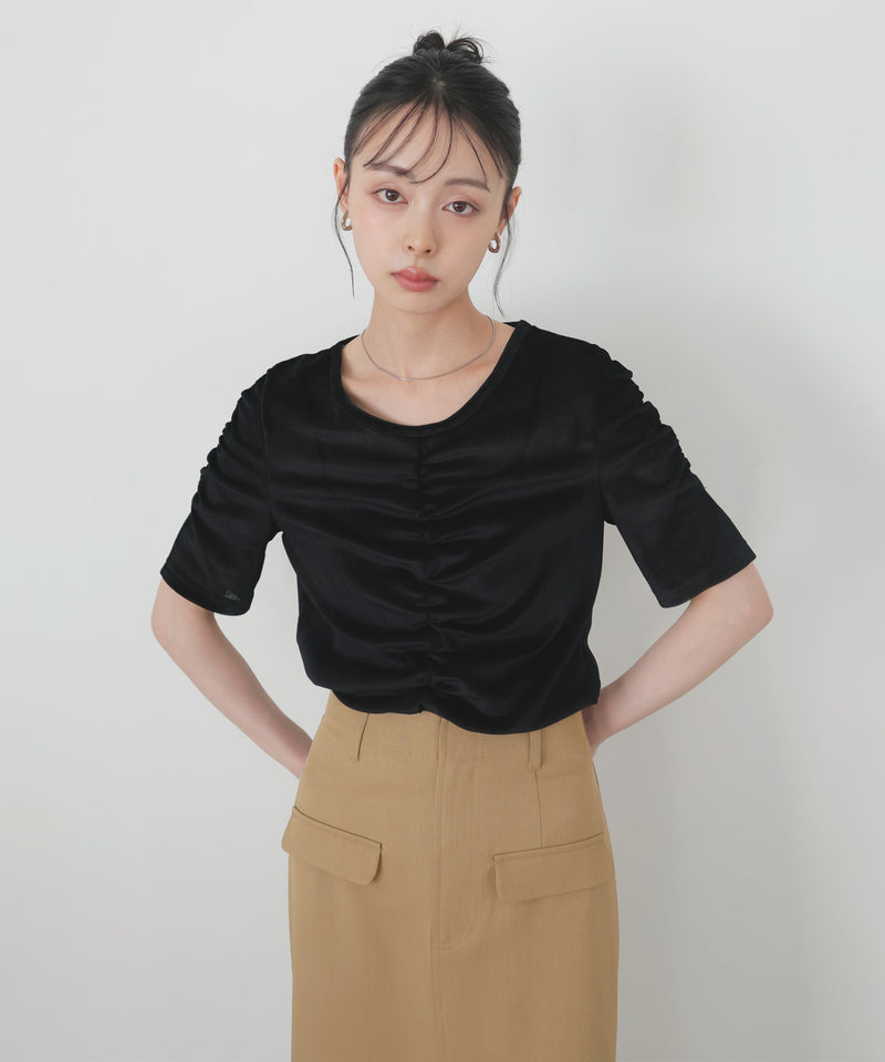 シアーベロアシャーリングトップス – LIAN