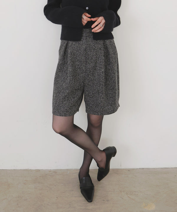 ツイードタックハーフパンツ