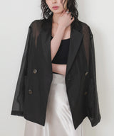 シアーダブルテーラードジャケット