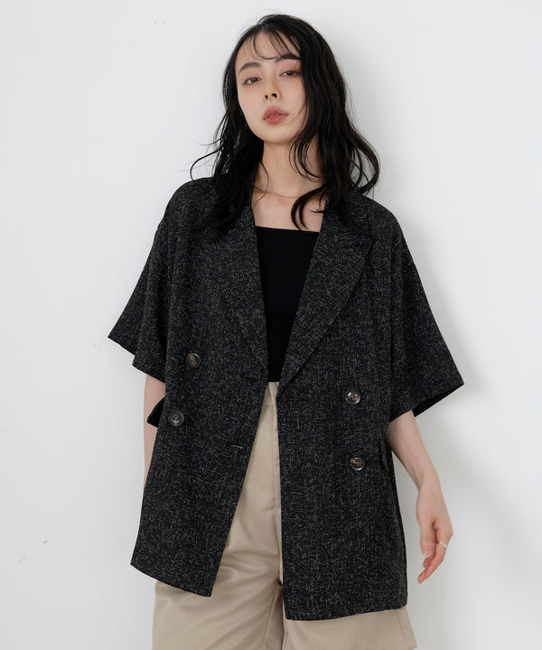極美品 レリアン サマーツイードジャケット 11号 L 紺 テーラード 日本製 jacket – LIAN