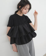 【一部予約商品】シャイニーフリルTシャツ