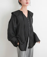 ビッグカラーシアースキッパーブラウス