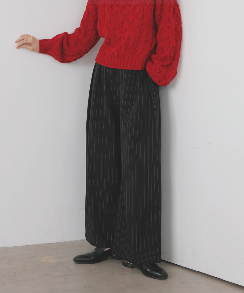 ストライプタックパンツ