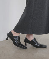 【12月上旬予約商品】2wayスクエアトゥパンプス