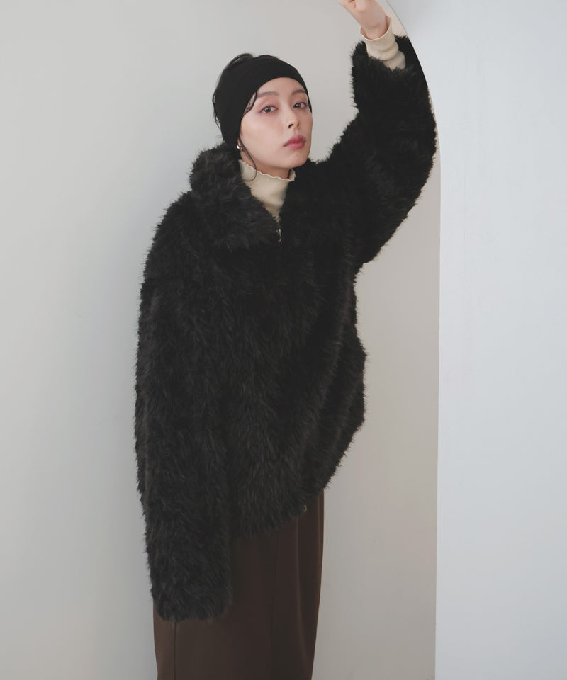 フェイクファースタンドブルゾン