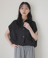 フレンチスリーブボックスシャツ