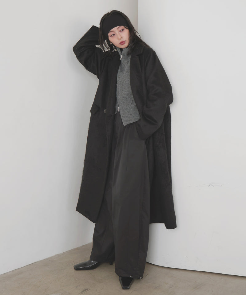 シャギーダブルロングコート