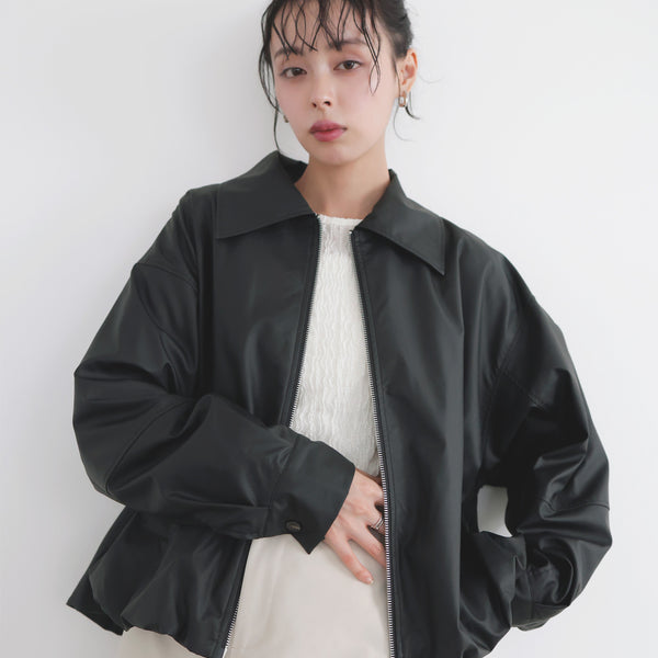 フェイクレザーバルーンジャケット – LIAN