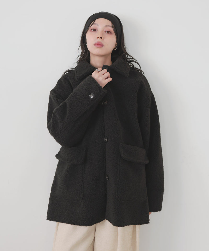 ボアムートンステンカラーコート