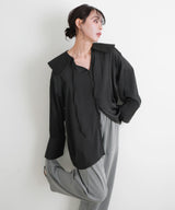 ビッグカラーシアースキッパーブラウス