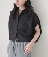 フレンチスリーブボックスシャツ