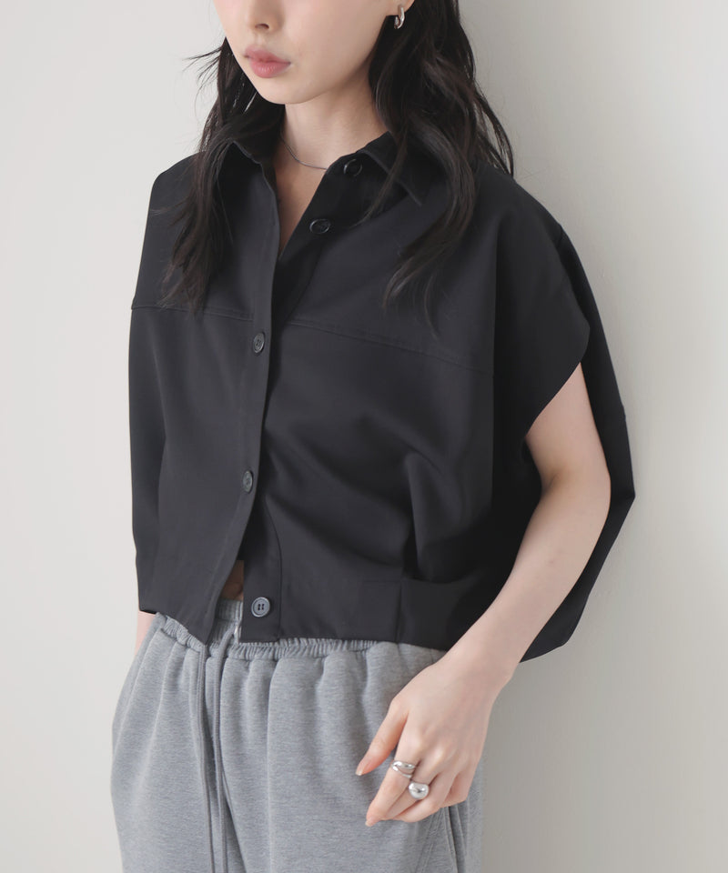 一部予約商品【セットアップ対応】フレンチスリーブボックスシャツ – LIAN