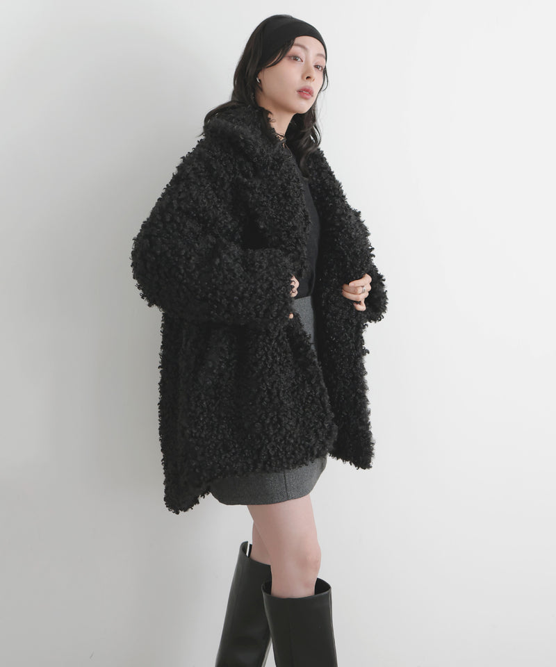 プードルファーテーラードコート