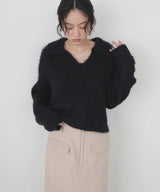 モールフェザースキッパーニット