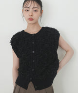 ループフリンジニットベスト